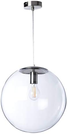 LUSSIOL 250612 Suspension en aluminium brossé, 40 W, pour chambre, design et économe en énergie