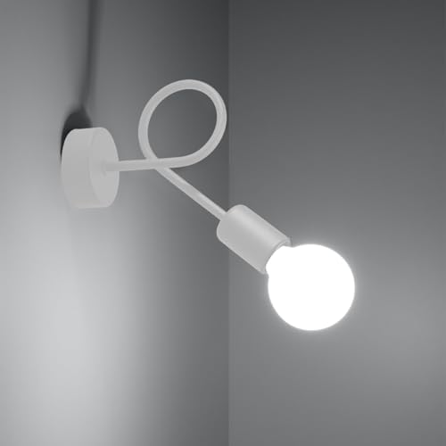 SOLLUX lighting - Lampe Murale LED Faible Consommation - Luminaire Décoratif pour Intérieur - Blanc-Eclairage Économique