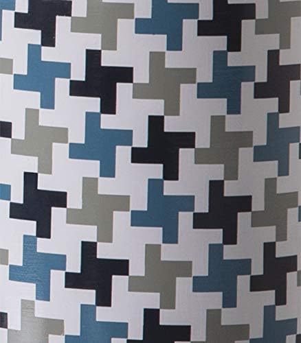 LUSSIOL Lampe de chevet Gisele | Moderne en céramique Bleu Beige | Escriture Nightstand | Ø14 x H29 cm | E14 40W | Trend