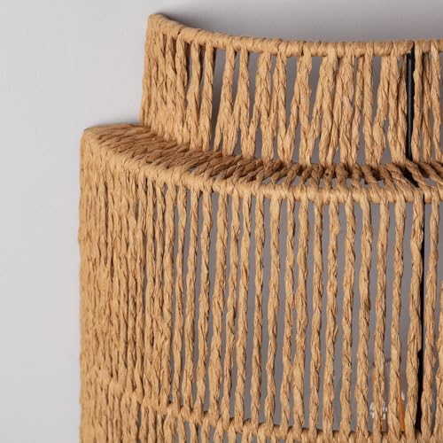 LEDKIA LIGHTING Applique Murale en Rotin Naturel pour Salon et Chambre Économie d'Énergie LED