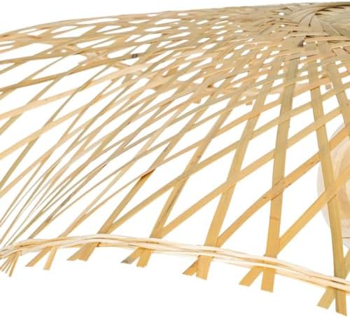 Atmosphera - Abat-jour en Bambou pour Salon - Lumière Attractif et Naturelle - Bureau, Chambre, Cuisine Incluse E27 40W 